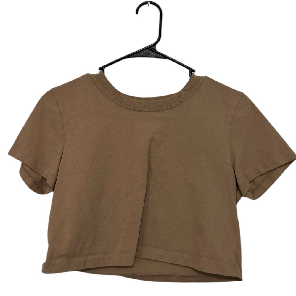 Urban Outfitters Tan Crop T-Shirt